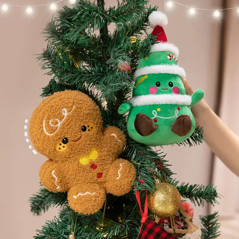 Snowman and Santa Holiday Dolls