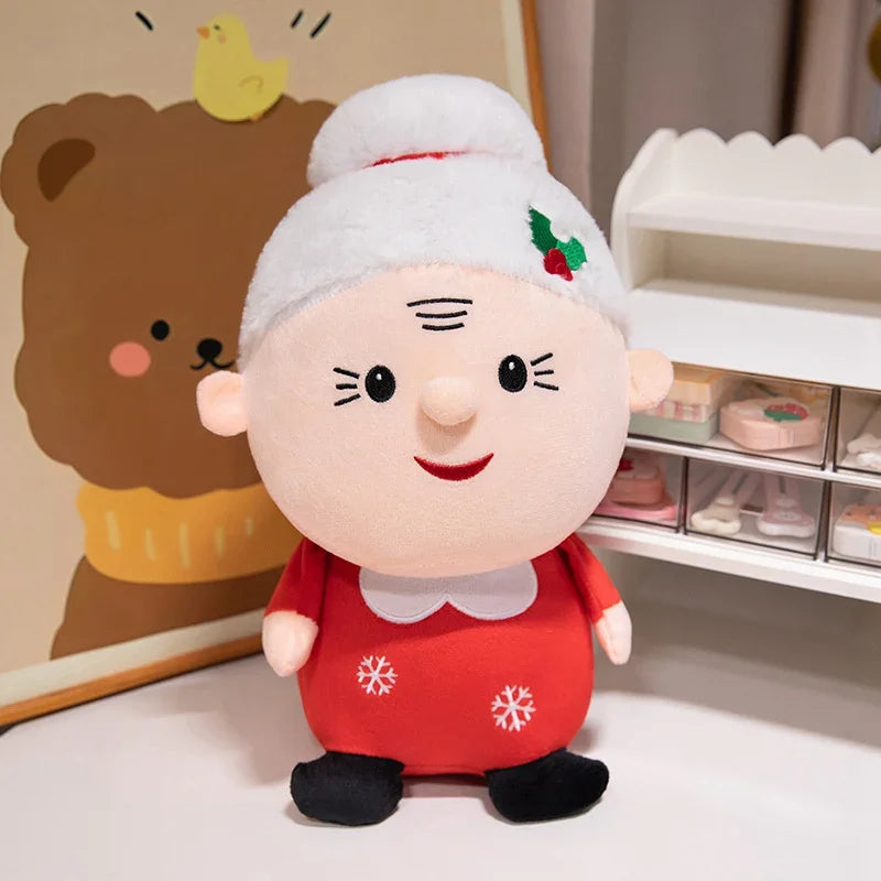Snowman and Santa Holiday Dolls