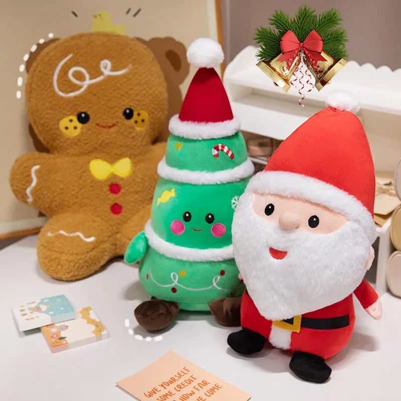 Snowman and Santa Holiday Dolls