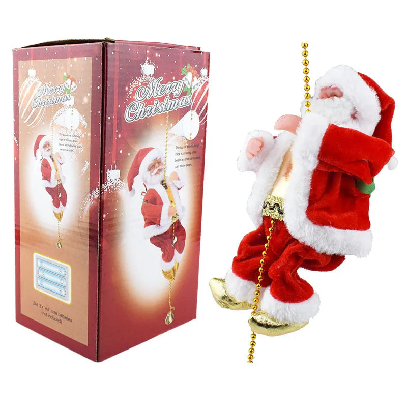 1PC Climbing Beads, Climbing Rope, Santa Claus Doll, Christmas Decorations, Ornaments, Event and Party Supplies, Gifts