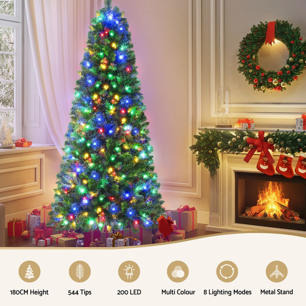 1.8M Pre-lit Multi-Color Christmas Tree