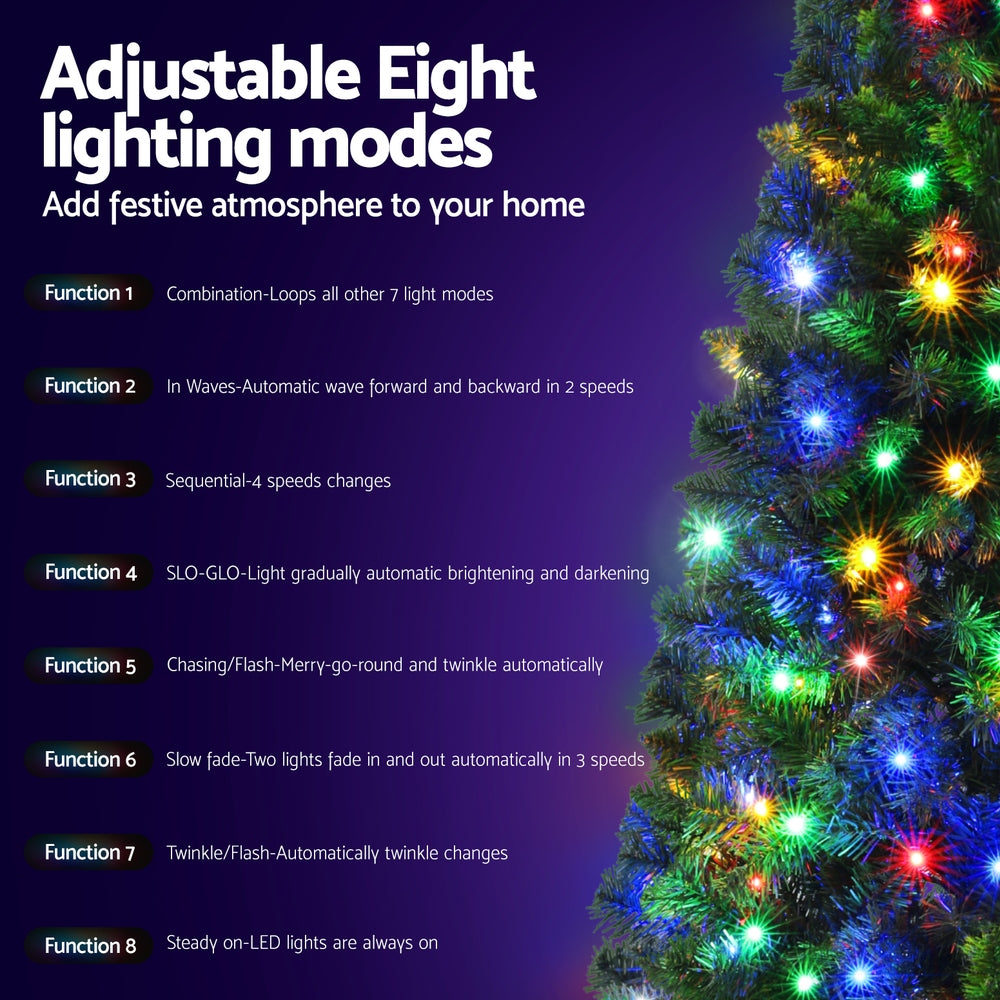 1.8M Pre-lit Multi-Color Christmas Tree