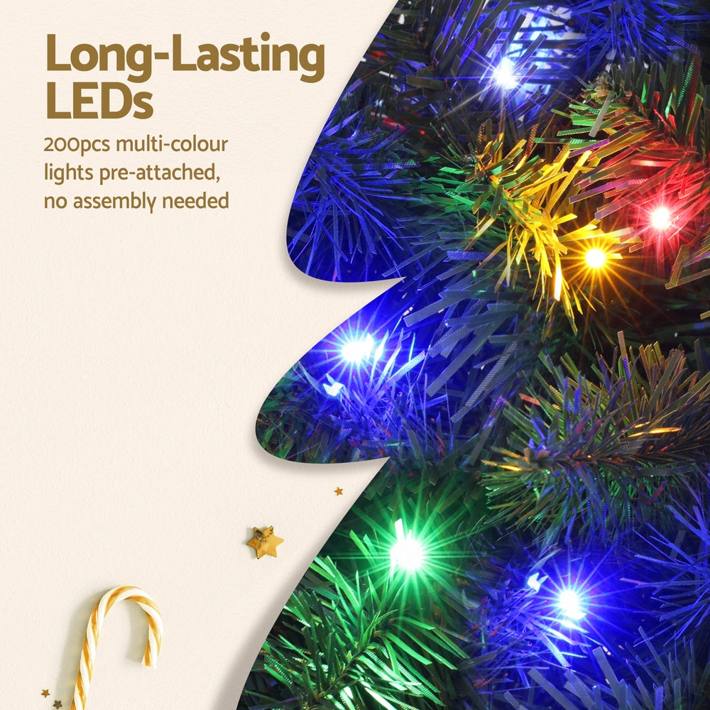 1.8M Pre-lit Multi-Color Christmas Tree