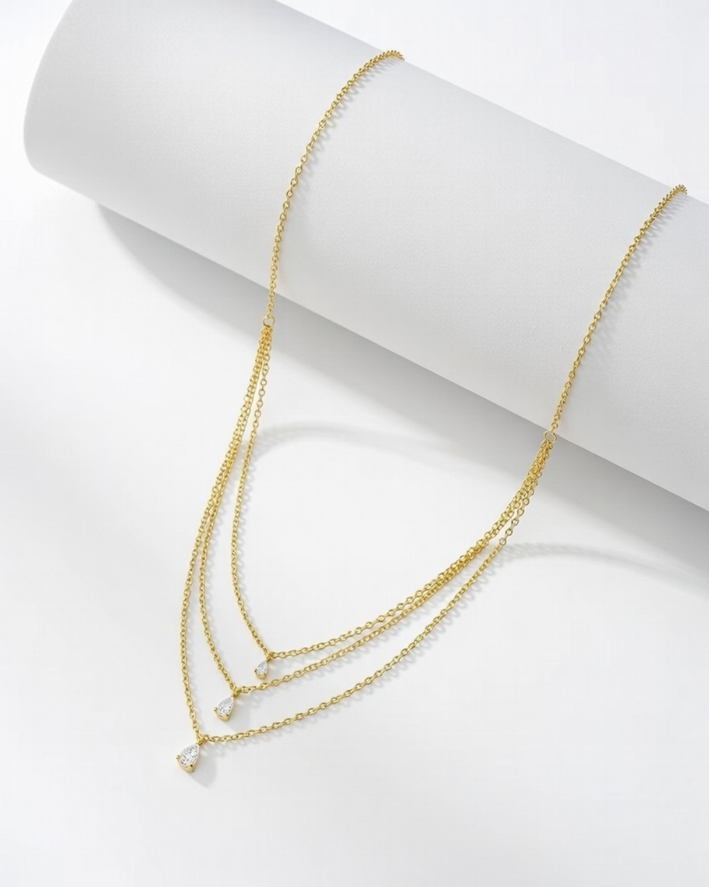 Serene golden drops necklace