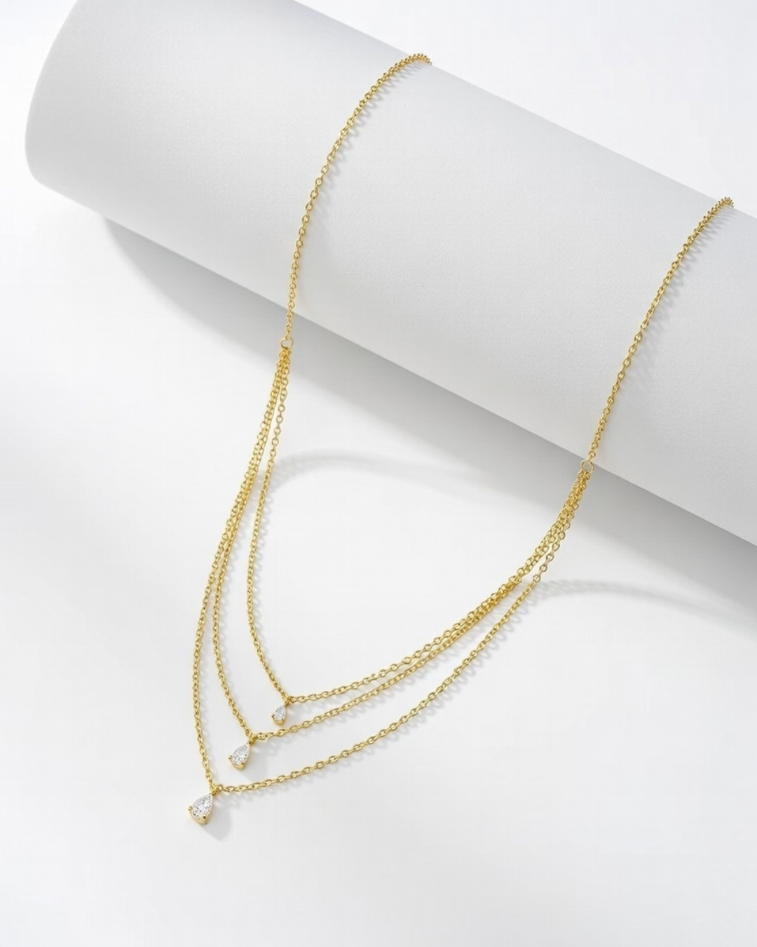 Serene golden drops necklace