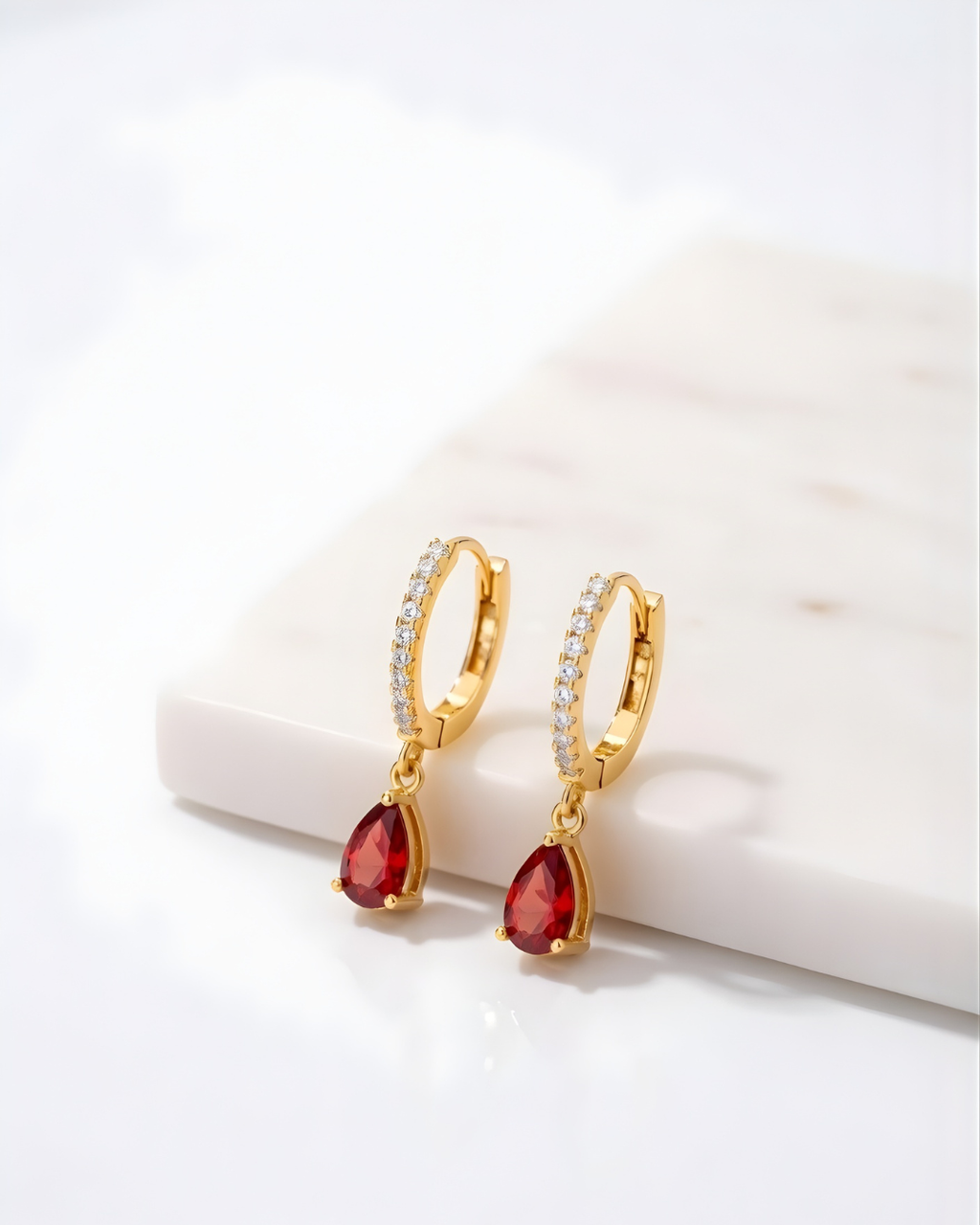 Birthstone Chandelier Earrings