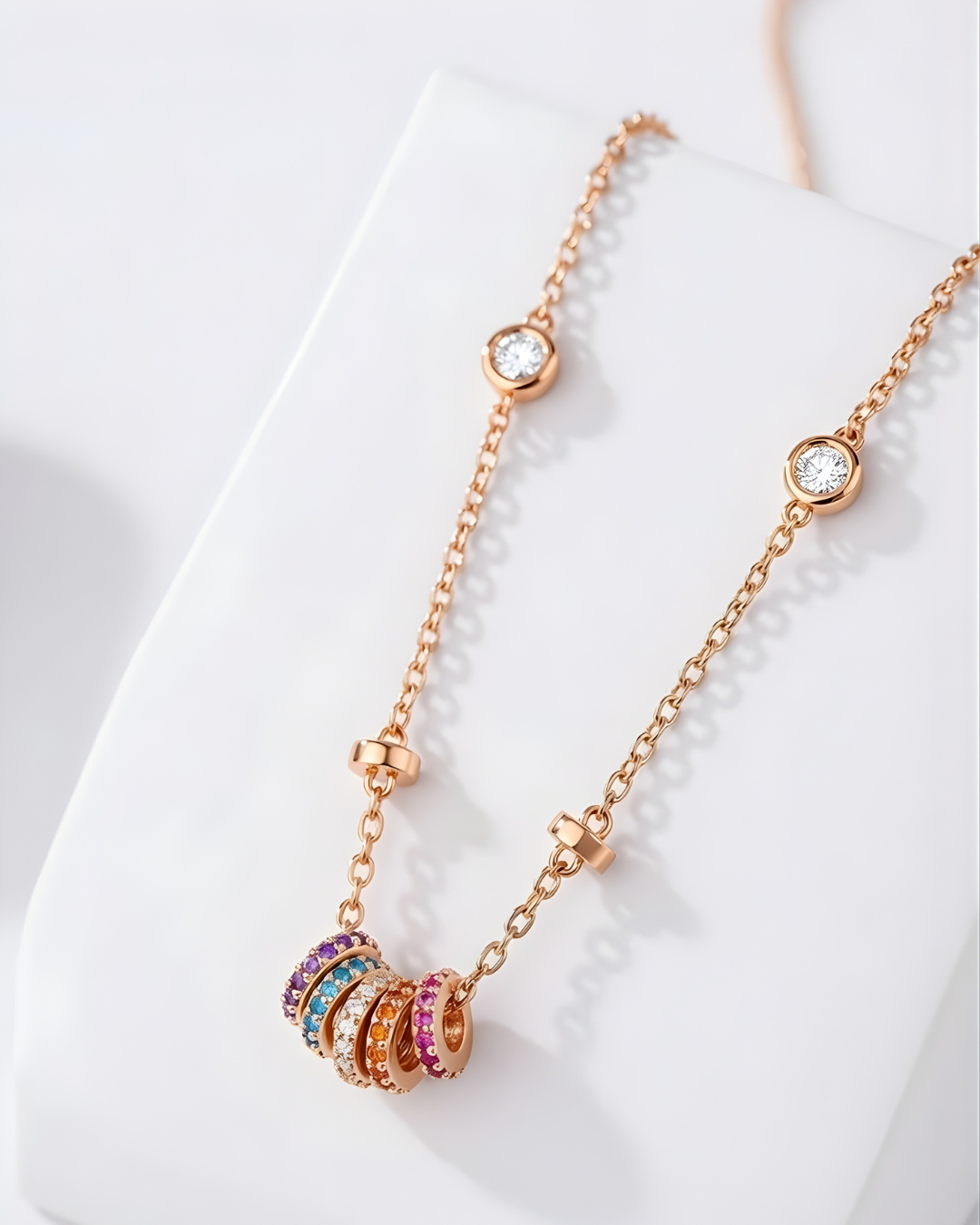 Celestial rings necklace