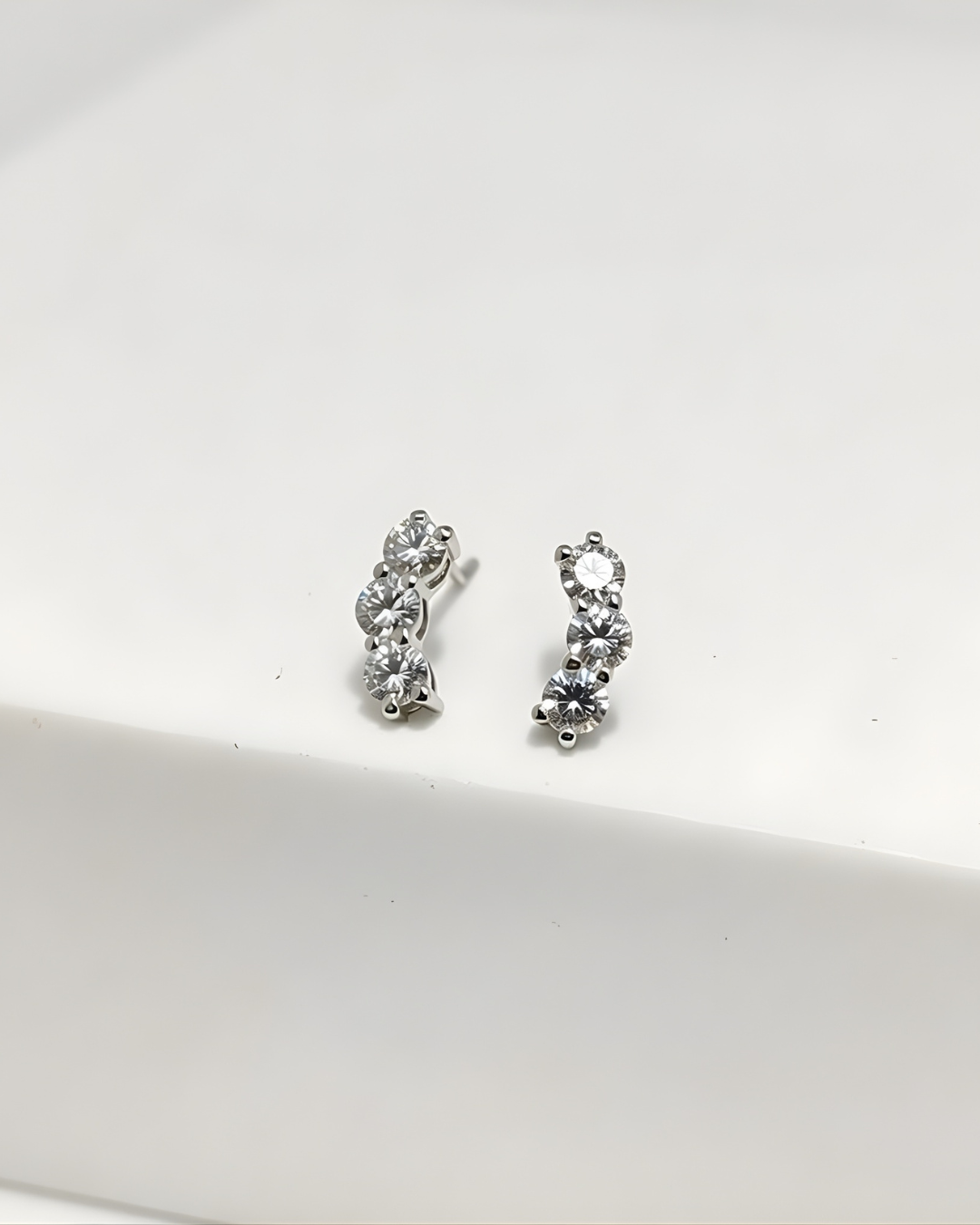 Pure Minimalist Moissanite Studs