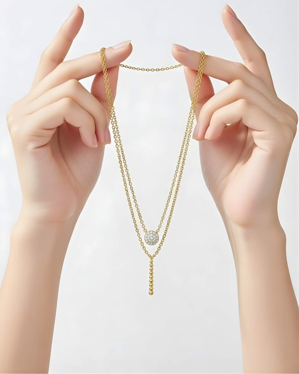 Classic solitaire neckalce
