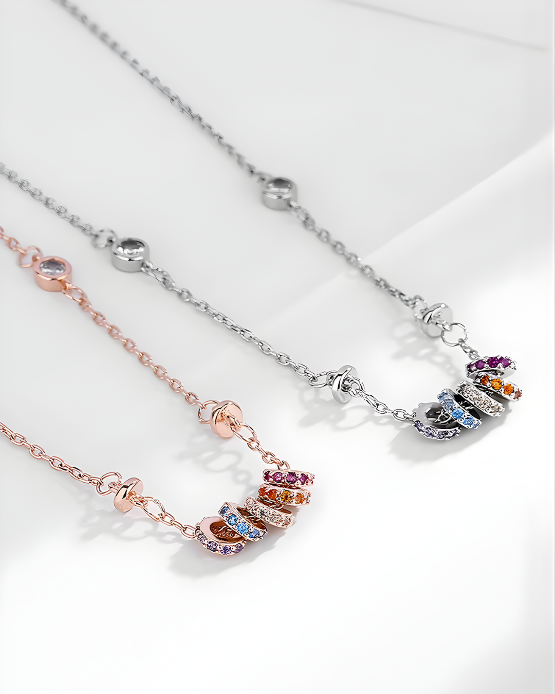 Celestial rings necklace