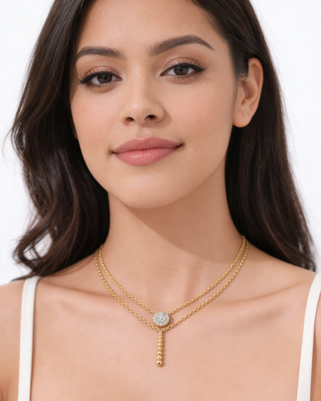 Classic solitaire neckalce