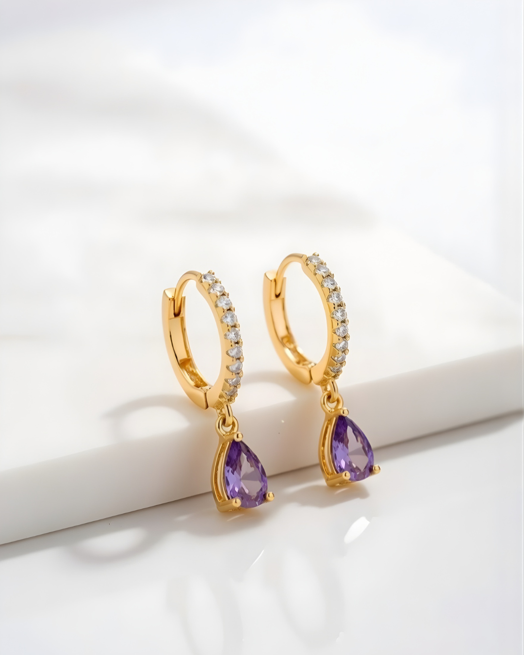 Birthstone Chandelier Earrings