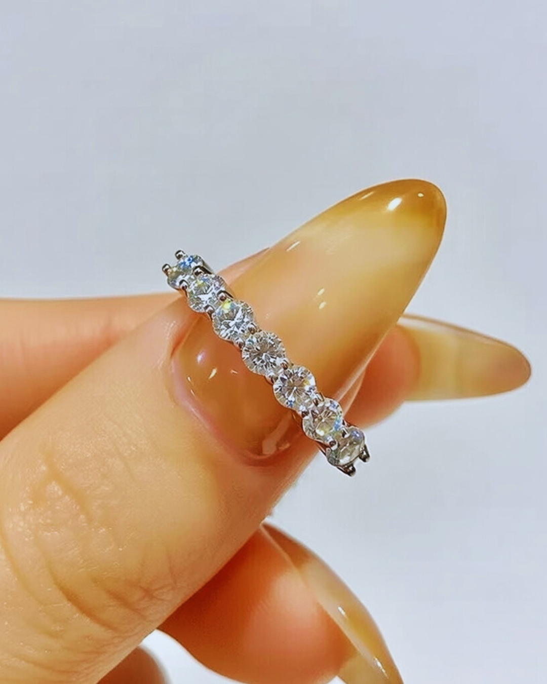 Seven Moissanite Stars Ring