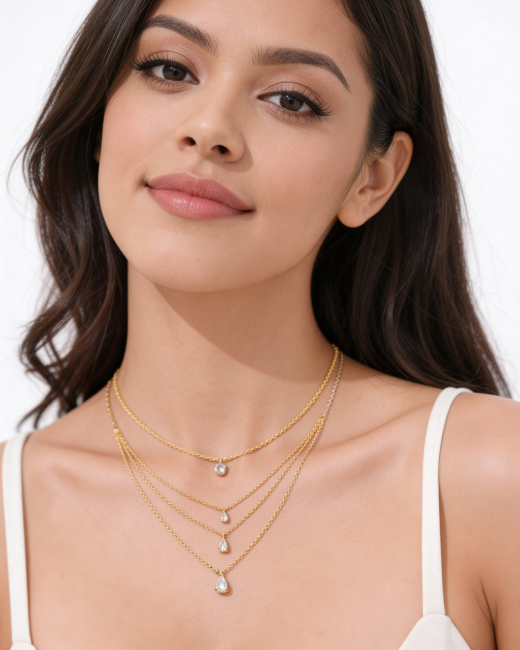 Serene golden drops necklace