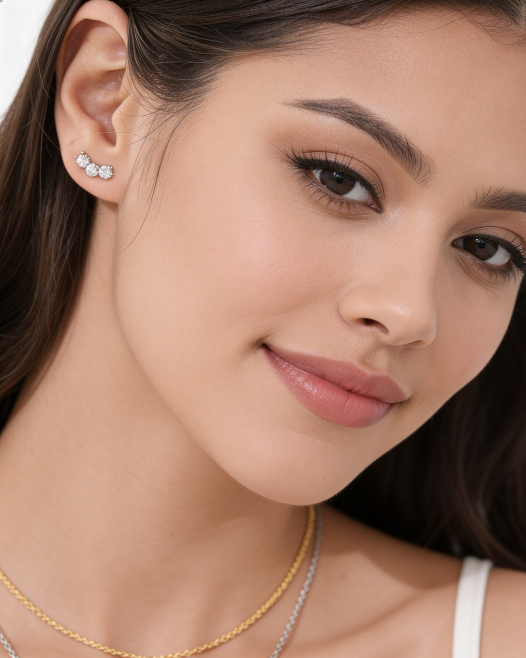 Pure Minimalist Moissanite Studs