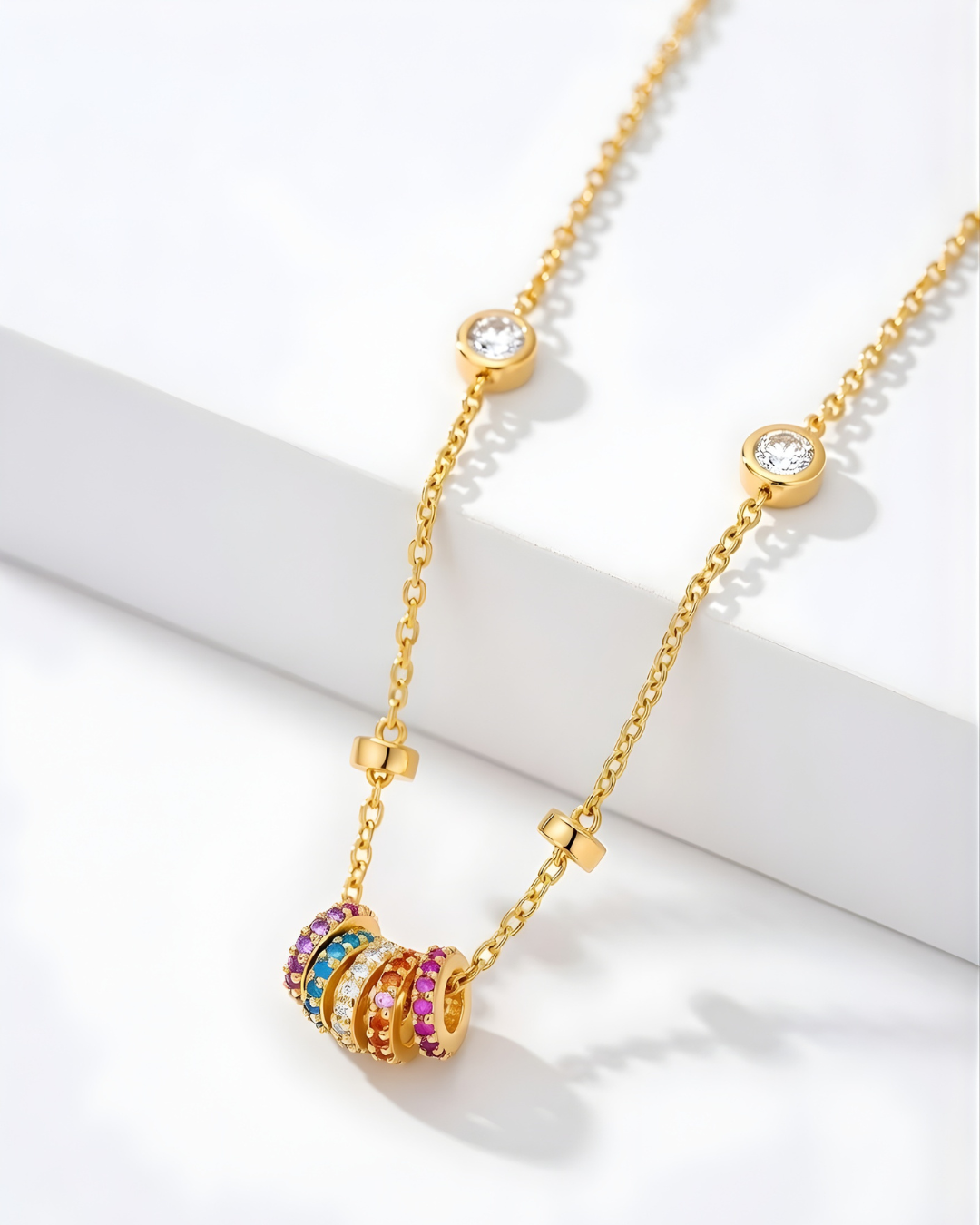 Celestial rings necklace