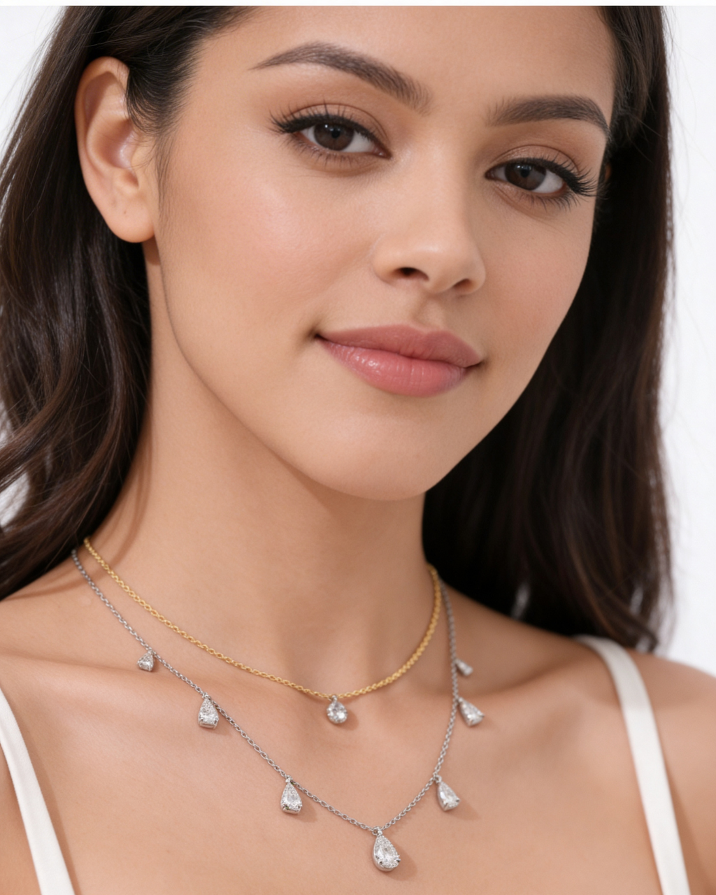 Celestial waterdrop necklace