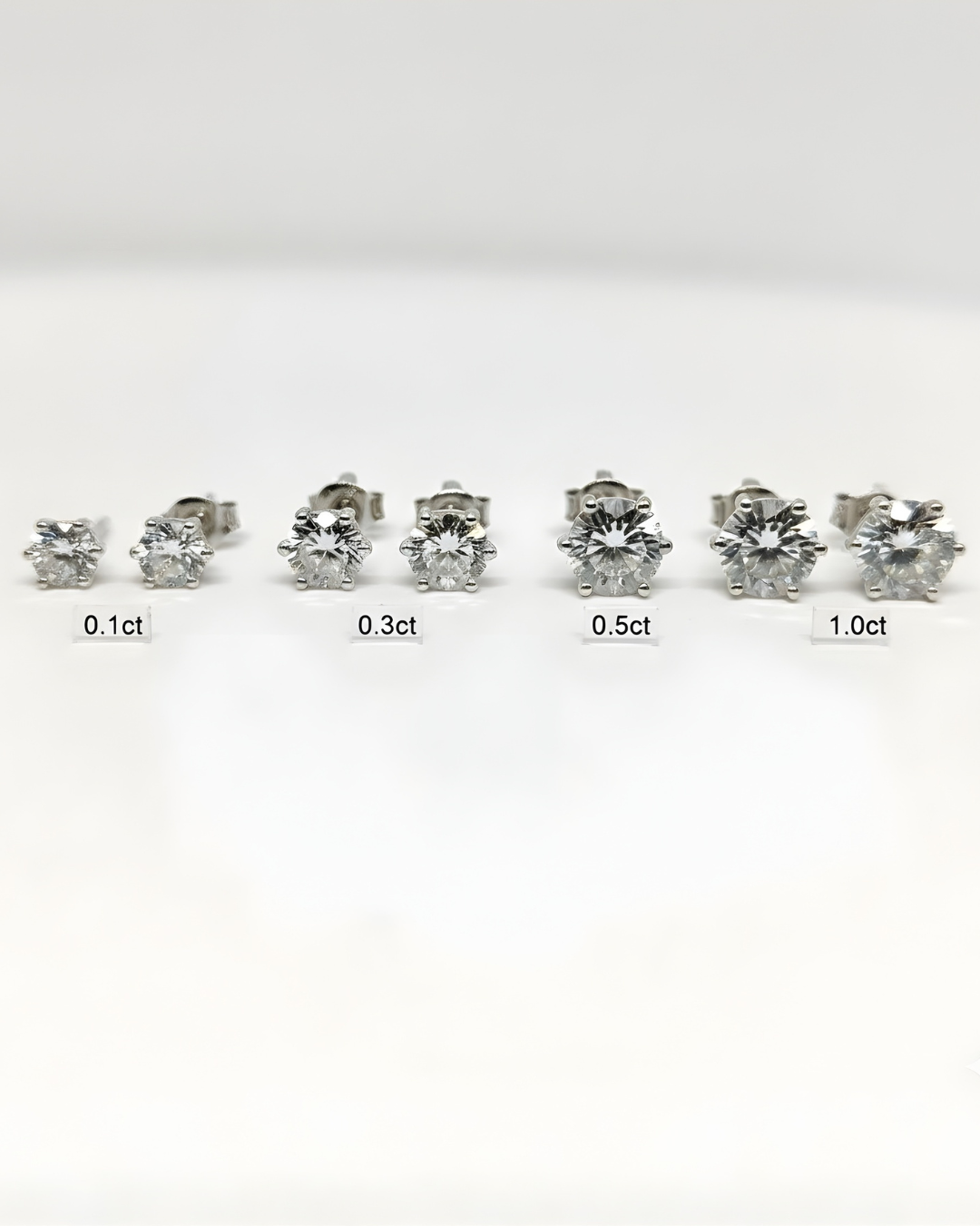 Classic 6-Claw Silver Earring