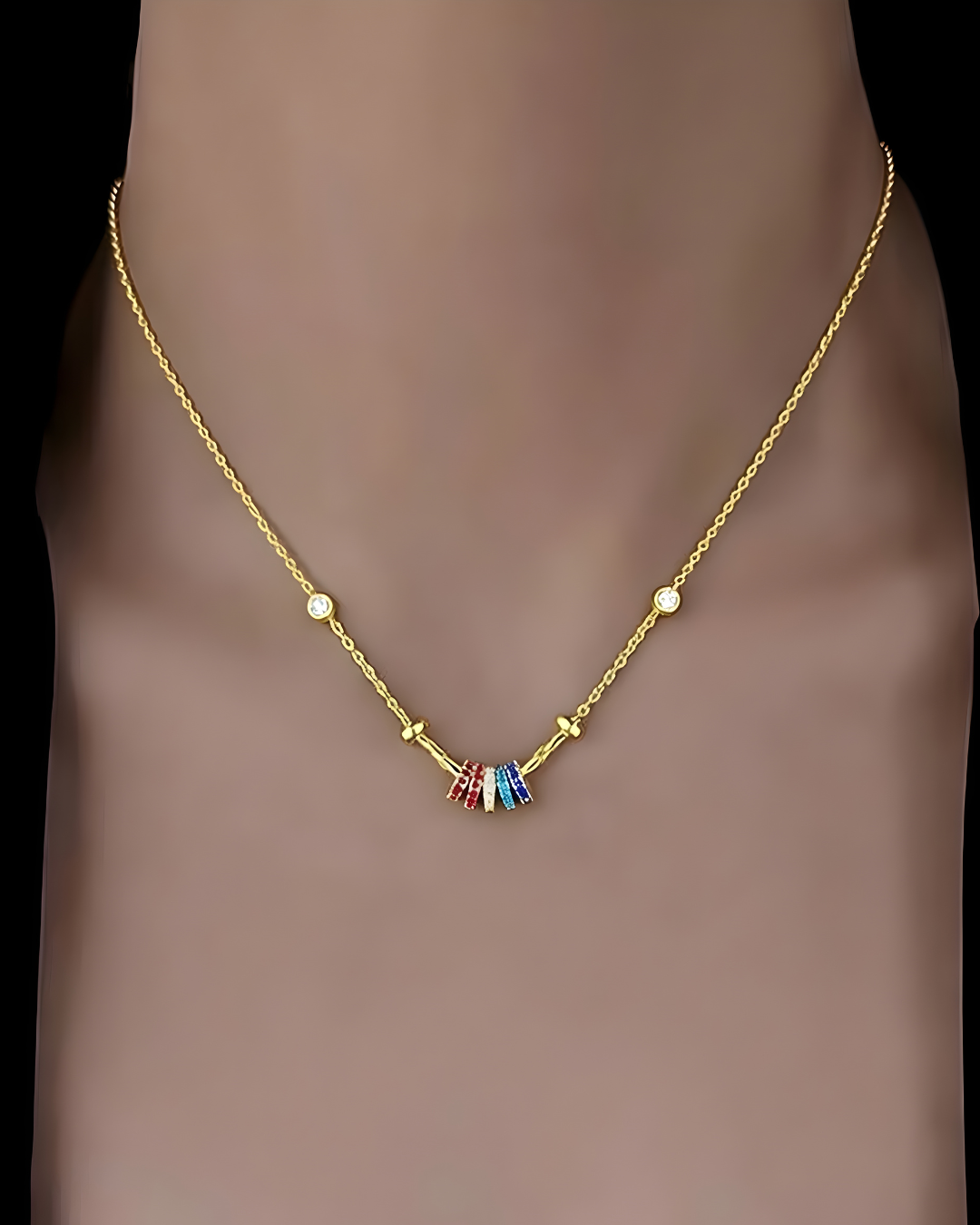 Celestial rings necklace