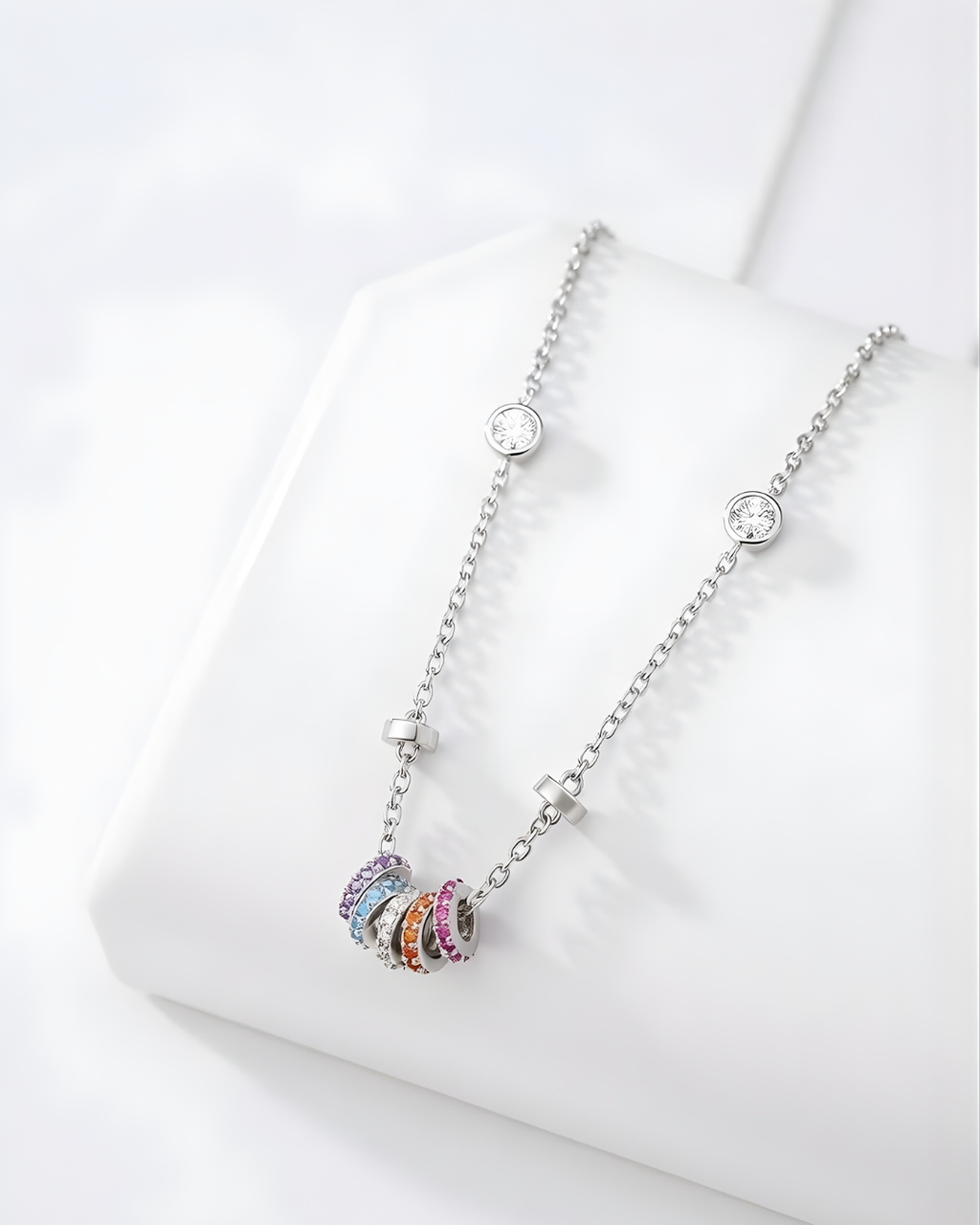 Celestial rings necklace