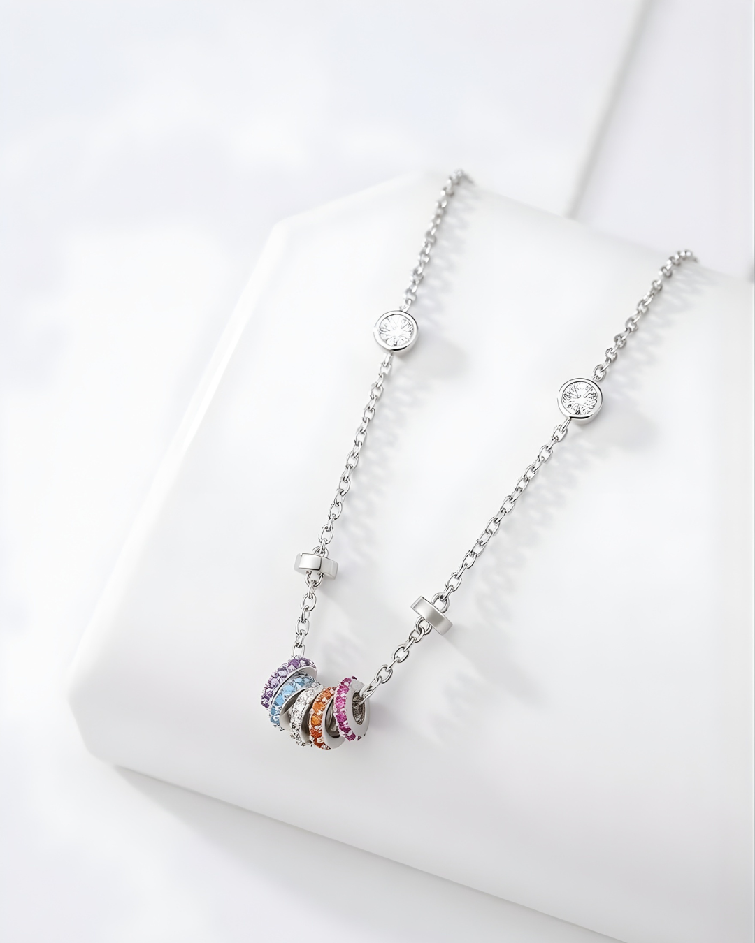 Celestial rings necklace