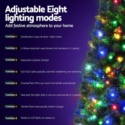 1.8M Pre-lit Multi-Color Christmas Tree