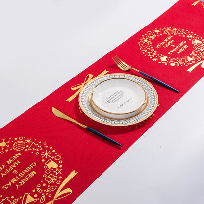 Holiday Elk Snowman Table Runner